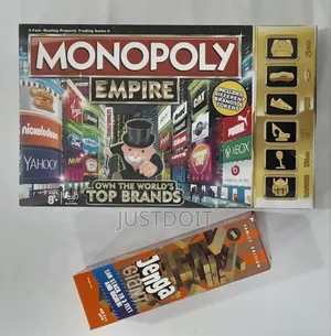 Monopoly Empire + Jenga: Double the Fun with Business Building and Stacking