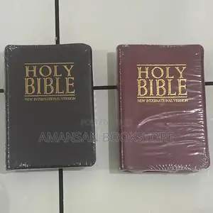 Holy Bible NIV Leather Bound (Small Size) | Compact Portable NIV Bible with Leather Cover