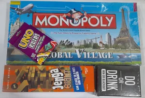 Monopoly + Uno + Jenga + Do or Drink: Ultimate Game Night Pack