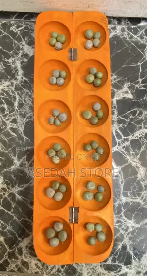 Professional Oware Wood Game - Authentic Mancala