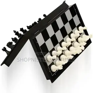 Travel Magnetic Chess Board Game - Portable Plastic Set