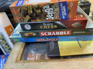 Board Game Bundle: Classic Jenga, Scrabble, Chess & Monopoly Set for Family Night