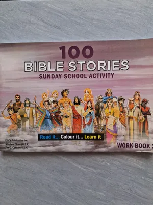 100 Bible Stories Sunday School Activity Workbook 2 | Interactive Bible Learning for Kids