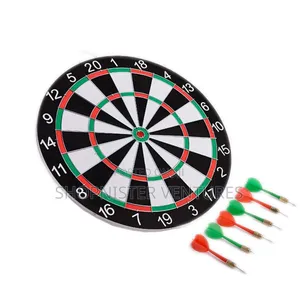17 Inch Dartboard Game Set: Complete with 6 Darts & Paper Box Packaging