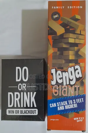 Jenga and Do or Drink Game Pack | Perfect Mix of Skill and Party Excitement