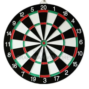 Dart Board 17 Inch: Standard Size Game Set for Home Entertainment & Game Rooms