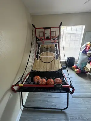 ESPN EZ Fold 2-Player Basketball Game with LED Scoring & 6-Piece Accessory Set