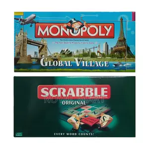 Monopoly + Scrabble Board Game Bundle | Educational Indoor/Outdoor Fun