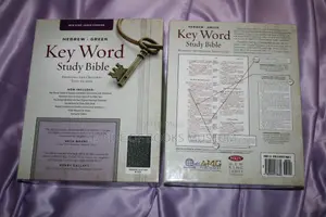 Keyword Study Bible NKJV - Genuine Leather Black with Thumb Index