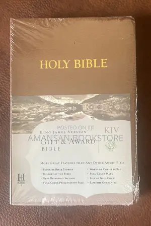 Leather Cover KJV Bible Slim: Award Bible with Stories and History