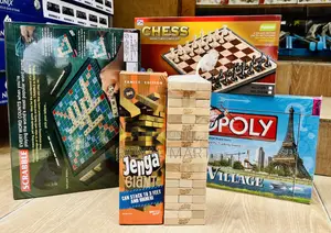 Monopoly, Scrabble, Chess, Jenga & Uno Game Bundle at 450