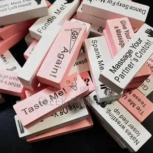 Pink and White Adult Jenga - 48pcs Couples Edition