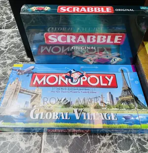 Scrabble + Monopoly Game: Property Trading and Word Game Combo Set