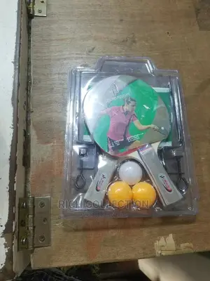 Table Tennis Set | Complete Set with Two Rackets, Three Balls, and Net