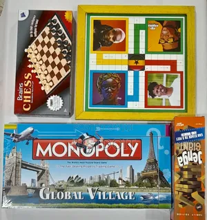 Monopoly + Chess + Ludo + Jenga Game Pack | Ultimate 4-in-1 Family Strategy and Fun Collection