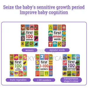 Educational Books - First 100 Board Books | Perfect for Babies, Toddlers, and Preschoolers