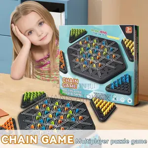 Chain Triangle Chess Game | Strategic Board Game with Compact Dimensions and Reinforced Packaging