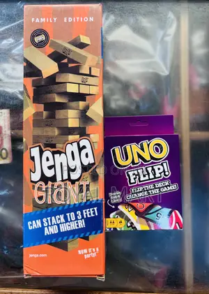 Jenga and Uno Game Set - Popular Tabletop Fun for All Ages