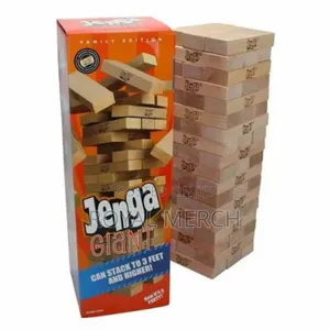 Jenga Giant Wooden Game - Stack Up to 3 Feet High