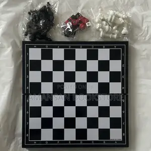 Plastic Chess, Checkers and Backgammon Set (Magnetic) | 3-in-1 Travel Game Set with Magnetic Pieces