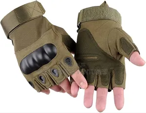 High Leather Gym Gloves