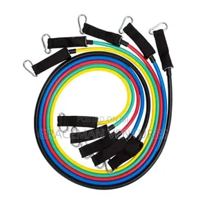 11pcs Resistance Bands Set Elastic Workout Fitness Exercise Tube