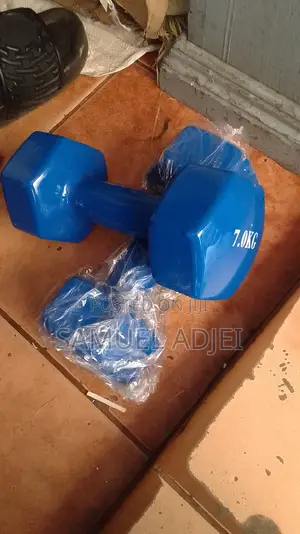 Dumbbell 7kg – Cast Iron / Rubber Hex Dumbbell