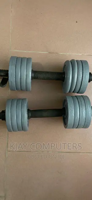 Pair of 8 Kg Carbon Steel Dumbbells
