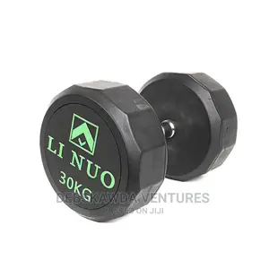 Linuo Dumbbells – Cast Iron / Rubber Hex Dumbbell Set