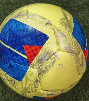 Yellow and Blue Soccer Max Football