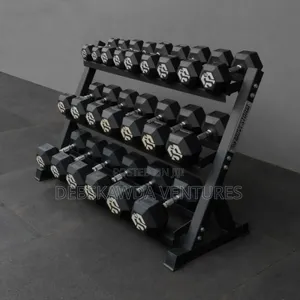3 Level Commercial Rack(20pcs Of Dumbbells)