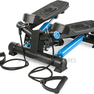 Stepper Fitness Trainer With Resistance Band Led Display Screen
