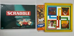 Scrabble + Jenga + Ludo Game Pack | 3-in-1 Fun, Educational & Interactive Set