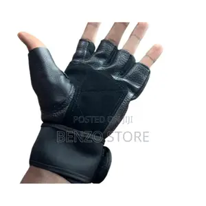 High Quality Leather Hand Gloves for Gym and Motor Riders