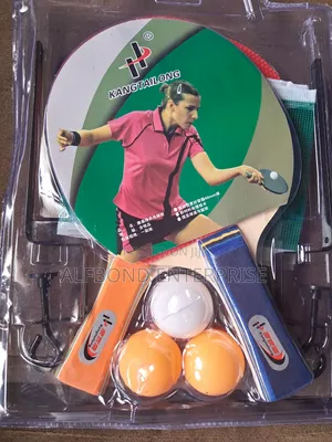 Table Tennis Bat, Net, And Balls