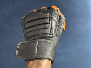 Strong Original Leather Gloves for Gym Bike Riders