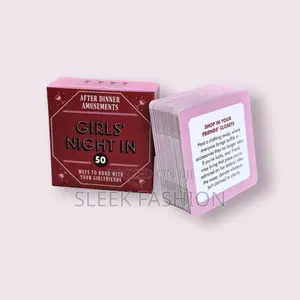 Girls' Night In Game Card | Quality Time Activities for Best Friends