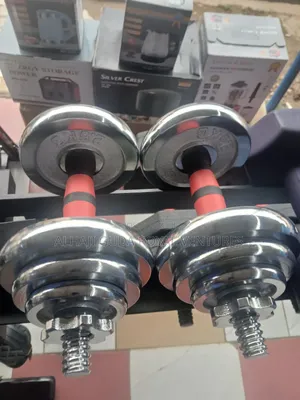 20kg Adjustable Dumbells – Cast Iron / Rubber Hex Dumbbell Set