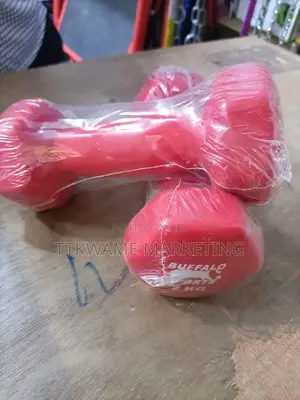 Sports Dumbbell 2kg – Cast Iron / Rubber Hex Dumbbell