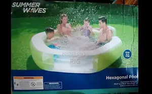 Summer Wave Hexagonal Family Pool 6ft+