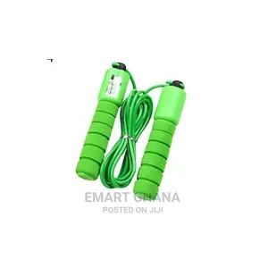 Adjustable Professional Skipping Rope With Counter - Green