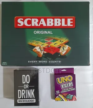 Scrabble + Uno + Do or Drink Game Pack | The Ultimate Game Night Pack