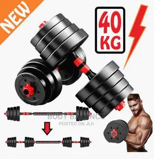 Dumbbell Barbel – Cast Iron / Rubber Hex Dumbbell Set