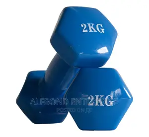 2kgx2 Aerobics Dumbbell – Cast Iron / Rubber Hex Dumbbell Set