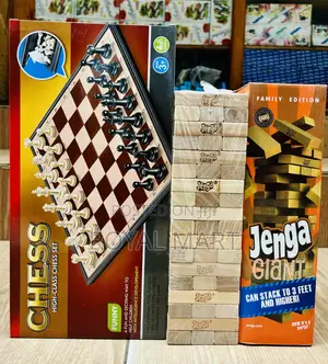 Jenga and Chess Board Game - Intelligence Development for Children