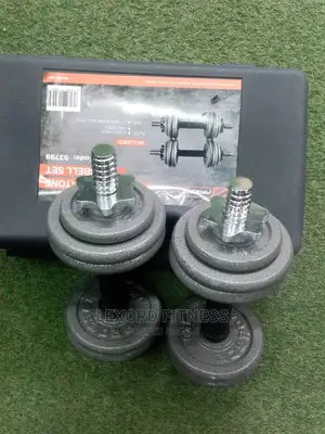 15kg Dumbbells Set – Cast Iron / Rubber Hex Dumbbell