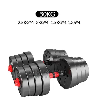 Dumbbells 30 – Cast Iron / Rubber Hex Dumbbell