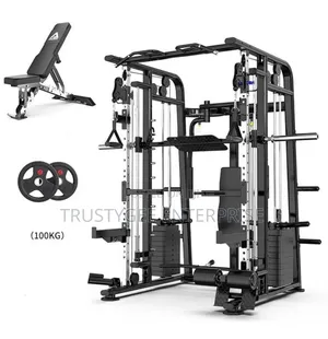 Commercial Smith Machine With 100kg Weight Plates ,Commercial Bench