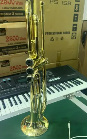 Yamaha Trumpet (Gold) – Professional Brass Trumpet – Gold & Silver Plate Finish