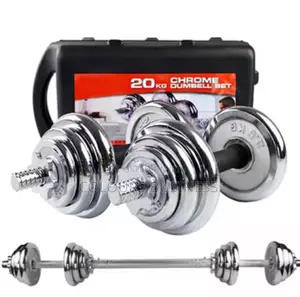 20Kg Dumbbell/Barbell – Cast Iron / Rubber Hex Dumbbell